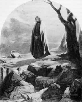  Christ Tableaux - Le Christ dans le jardin de Gethsémané Histoires de 1846 Hippolyte Delaroche